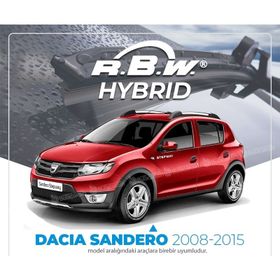 R.B.W Dacia Sandero 2008-2015 Hibrit Ön Silecek Takımı