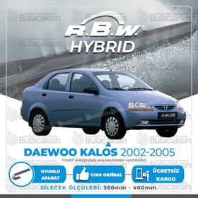 R.B.W Daewoo Kalos Ön 2002-2005 Hibrit Silecek Takımı