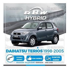 R.B.W Daihatsu Terios Ön 1998-2005 Hibrit Silecek Takımı