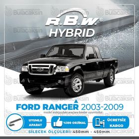 R.B.W Ford Ranger Ön 2003-2009 Hibrit Silecek Takımı