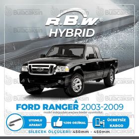 R.B.W Ford Ranger Ön 2003-2009 Hibrit Silecek Takımı