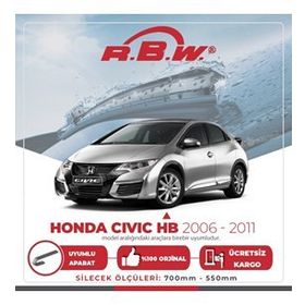 R.B.W Honda Civic Hb Muz 2006-2011 Silecek Takımı