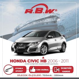 R.B.W Honda Civic Hb Muz 2006-2011 Silecek Takımı