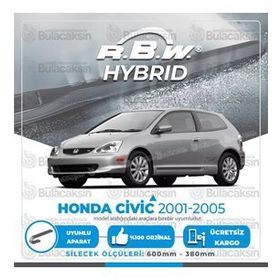 R.B.W Honda Civic HB Ön 2001-2005 Hibrit Silecek Takımı