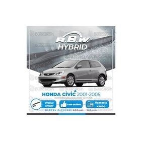 R.B.W Honda Civic HB Ön 2001-2005 Hibrit Silecek Takımı