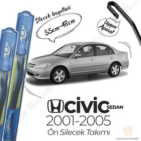 R.B.W Honda Civic Sedan Ön 2001-2005 Hibrit Silecek Takımı