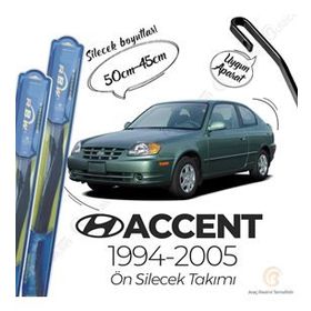 R.B.W Hyundai Accent Ön 1994-2005 Hibrit Silecek Takımı