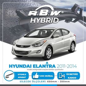 R.B.W Hyundai Elantra Ön 2011-2015 Hibrit Silecek Takımı