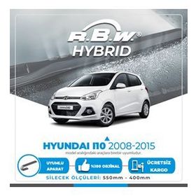 R.B.W Hyundai I10 Ön 2008-2015 Hibrit Silecek Takımı