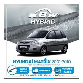 R.B.W Hyundai Matrix 2001-2010 Hibrit Ön Silecek Takımı