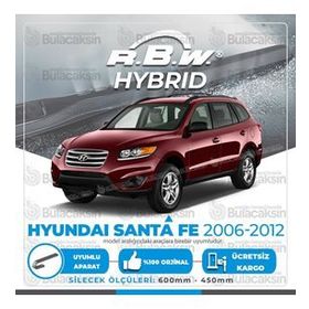 R.B.W Hyundai Santa Fe Ön 2006-2012 Hibrit Silecek Takımı