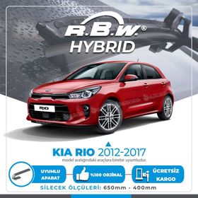 R.B.W Kia Rio 2012-2017 Ön Hybrid Silecek Takımı