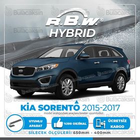 R.B.W Kia Sorento Ön 2015-2017 Hibrit Silecek Takımı