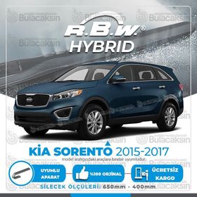 R.B.W Kia Sorento Ön 2015-2017 Hibrit Silecek Takımı