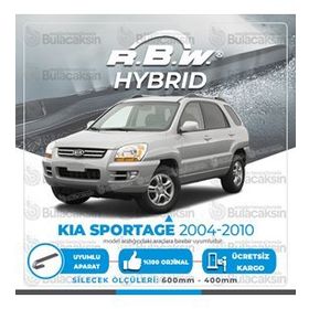 R.B.W Kia Sportage Ön 2004-2010 Hibrit Silecek Takımı