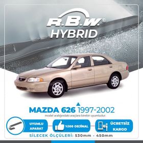 R.B.W Mazda 626 Ön 1997-2002 Hibrit Silecek Takımı