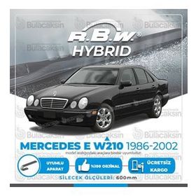 R.B.W Mercedes E W210 Ön 1996-2002 Hibrit Silecek Takımı