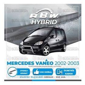 R.B.W Mercedes Vaneo Ön 2002-2003 Hibrit Silecek Takımı