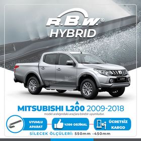 R.B.W Mitsubishi L200 Ön 2009-2018 Hibrit Silecek Takımı