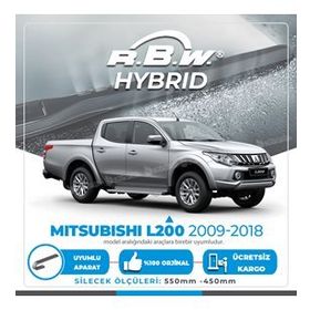 R.B.W Mitsubishi L200 Ön 2009-2018 Hibrit Silecek Takımı