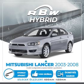 R.B.W Mitsubishi Lancer Ön 2003-2008 Hibrit Silecek Takımı