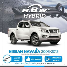R.B.W Nissan Navara Ön 2005-2013 Hibrit Silecek Takımı
