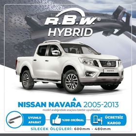 R.B.W Nissan Navara Ön 2005-2013 Hibrit Silecek Takımı