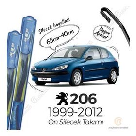 R.B.W Peugeot 206 Ön 1999-2012 Hibrit Silecek Takımı