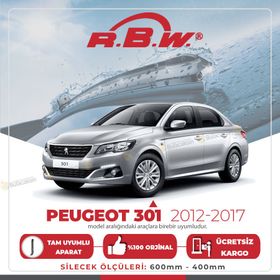 R.B.W Peugeot 301 2012 ve Sonrası Ön Silecek Takımı