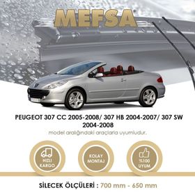 R.B.W Peugeot 307 HB 2004-2007 Arası Ön Silecek Takımı