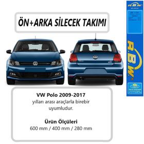 R.B.W Volkswagen Polo RBW 2009-2017 Ön Arka Muz Silecek Takımı