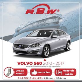 R.B.W Volvo S60 2010-2017 Muz Silecek Takımı