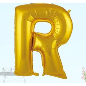 R Harf Altın 100 cm Folyo Balon