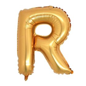 R Harf Altın 100 cm Folyo Balon