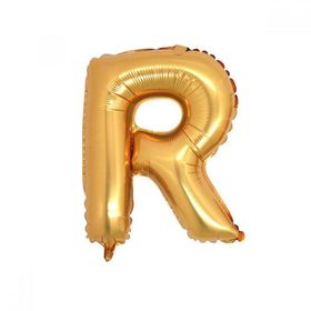 R Harf Gold 40 cm Folyo Balon