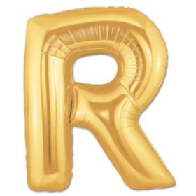 R Harf Gold 40 cm Folyo Balon