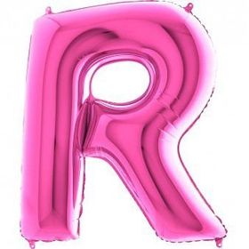 R Harf Pembe 100 cm Folyo Balon