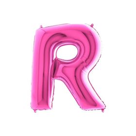 R Harf Pembe 100 cm Folyo Balon