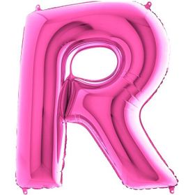 R Harf Pembe 100 cm Folyo Balon