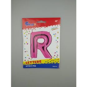 R Harf Pembe 100 cm Folyo Balon