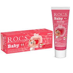 R.O.C.S. 4607034475048 35 ml Baby 0-3 Yaş Arası Elma Püresi Diş Macunu