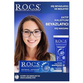 R.O.C.S. 94 gr Aktif Kalsiyum Beyazlatıcı ve Besleyici Diş Macunu