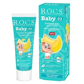R.O.C.S. Baby 0-3 Yaş Muz Püresi Tadında 45 gr Bebek Diş Macunu