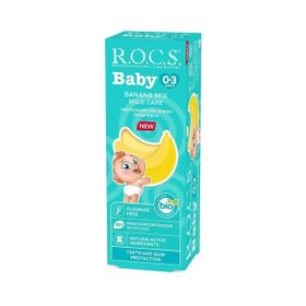 R.O.C.S. Baby 0-3 Yaş Muz Püresi Tadında 45 gr Bebek Diş Macunu