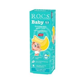 R.O.C.S. Baby 0-3 Yaş Muz Püresi Tadında 45 gr Bebek Diş Macunu