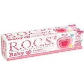 R.O.C.S. Baby 45 gr 0-3 Yaş Elma Püresi Tadında Florürsüz Bebek Diş Macunu