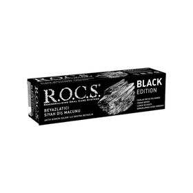 R.O.C.S. Black Edition 74 gr Kömür Özlü Beyazlatıcı Diş Macunu