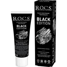 R.O.C.S. Black Edition 74 gr Kömür Özlü Beyazlatıcı Diş Macunu