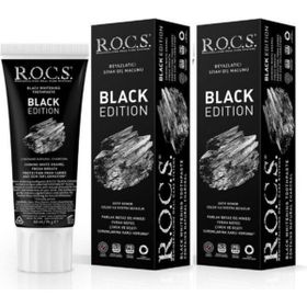 R.O.C.S. Black Edition Beyazlatıcı Siyah 2x60 ml Diş Macunu