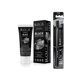 R.O.C.S. Black Edıtıon Kömür Beyazlatıcı Diş Macunu Ve Diş Fırçası